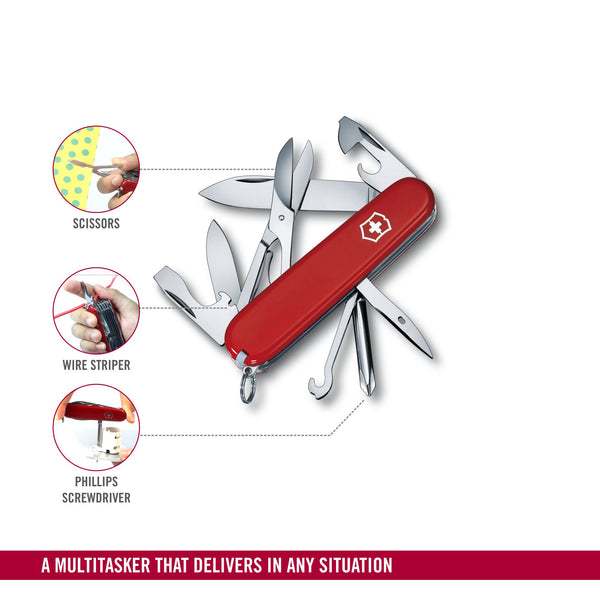 VICTORINOX Super Tinker Medium Pocket Knife with Scissors (1.4703) มีดพับ ตั้งแคมป์ เดินป่า — صورة 4