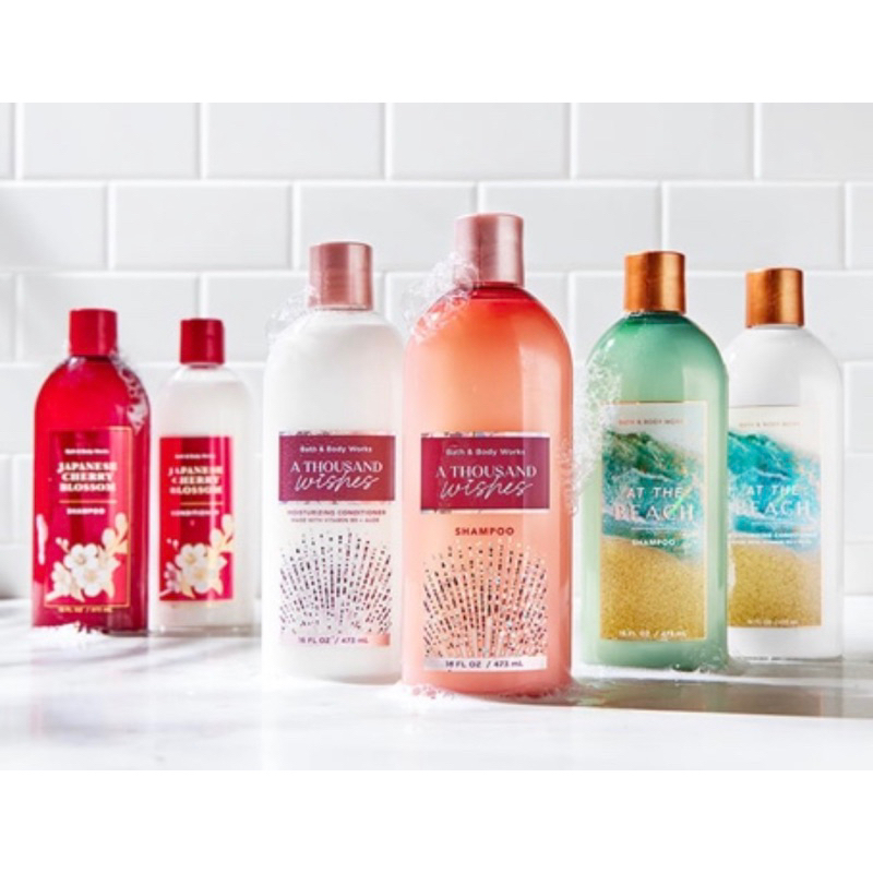 (แท้) แชมพูสระผม ครีมบำรุงผม Bath&Body Works Shampoo/ Conditioner ขนาดพกพา88mL/ ขนาดใหญ่ 473mL