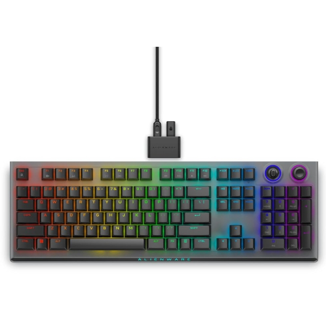 Dell Alienware Gaming Keyboard AW920K Black (Wireless USB+2.4G+BT RGB Mechanical with Cherry MX REDส