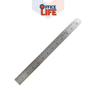 Stainless Hardened ฟุตเหล็ก ไม้บรรทัดเหล็ก ขนาด 6 นิ้ว / 12 นิ้ว ( 1 ชิ้น )