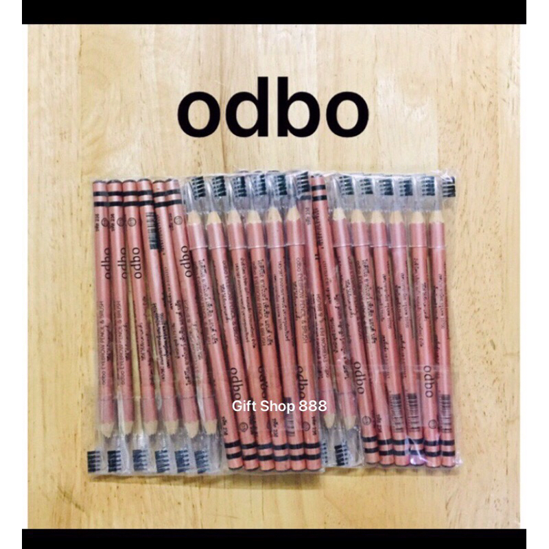 ⭐️ขายดีมีกำไร⭐️[แพ็ค 12แท่ง] OBDO ดินสอเขียนคิ้ว เขียนง่าย เนื้อดินสอเกรดเอ