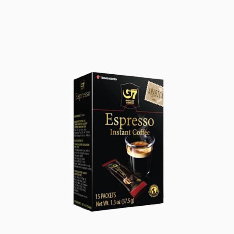 G7 Espresso instant coffee 15 packets (37.5) จากเวียดนาม🇻🇳 เอสเปรซโซ่