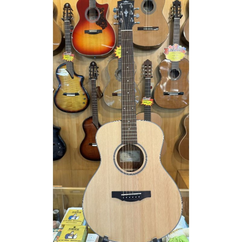 กีตาร์โปร่งไฟฟ้า Kepma ES36 E K10 สี Natural แถมฟรีกระเป๋าหนา 5มม สายแจ็ค