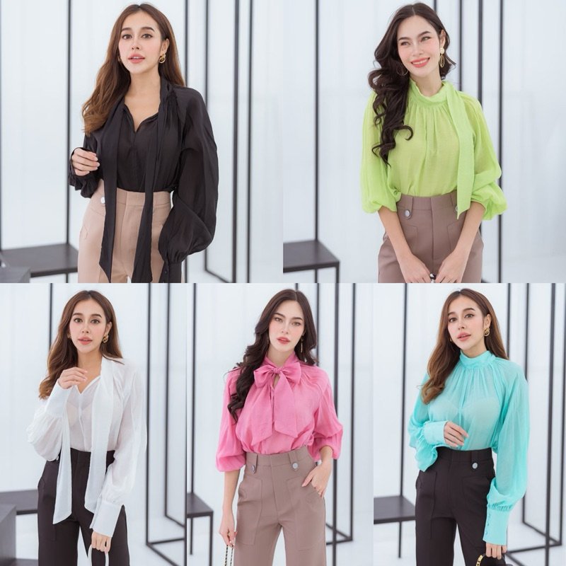 [ลด 20% กรอกโค้ด INC694OD] 016 เสื้อแขนยาวผ้าคัตตอนเกาหลีเนื้อนิ่ม