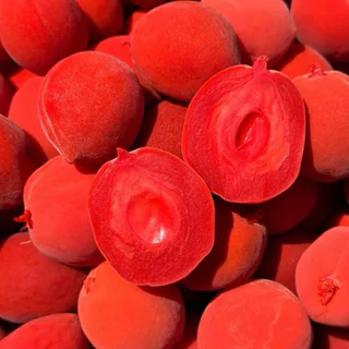 🍒(1kg)ท้อแดง ลูกพีชแช่อิ่ม รสเปรี้ยว หวาน อร่อย เนื้อแน่น ไม่มีเมล็ด พร้อมส่งด่วน