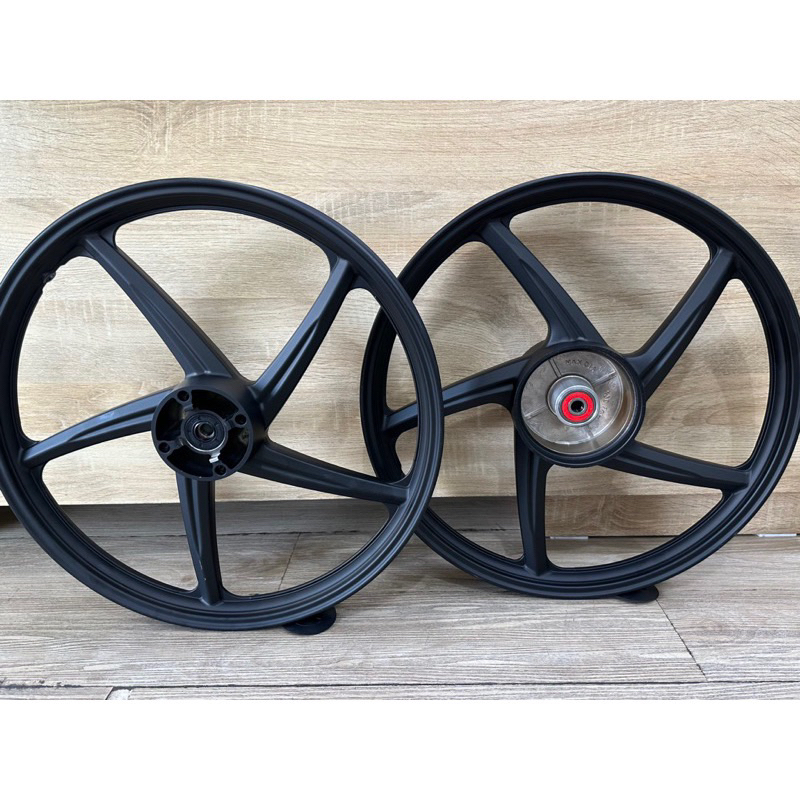 ล้อแม็ก เวฟ110i  สีดำ 5ก้าน 1 คู่ [หน้า+หลัง] - รูปที่ 5