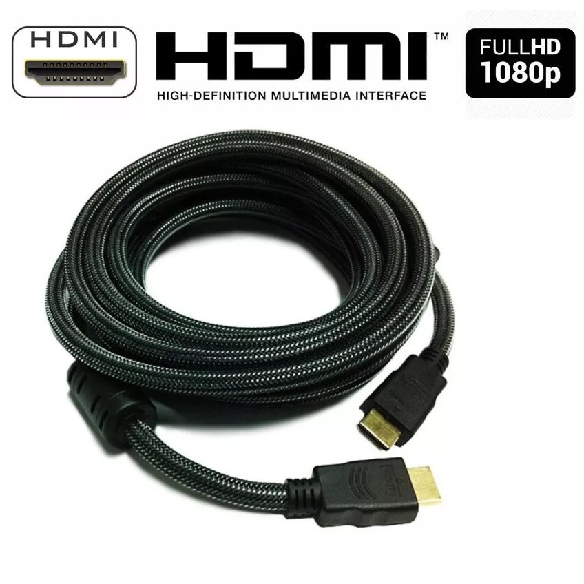 สาย TV HDMI 1.8 เมตร 3เมตร 5เมตร 10เมตร สายถักรุ่น HDMI 1.8M 3M 5M 10M CABLE