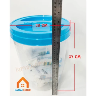 (แพ็ค 1/3 ชิ้น) โหลความจุ 16 ลิตร โหลเอนกประสงค์ กระปุกพลาสติก โหลพลาสติก โหลดอง ฝาเกลียว ตัวใส