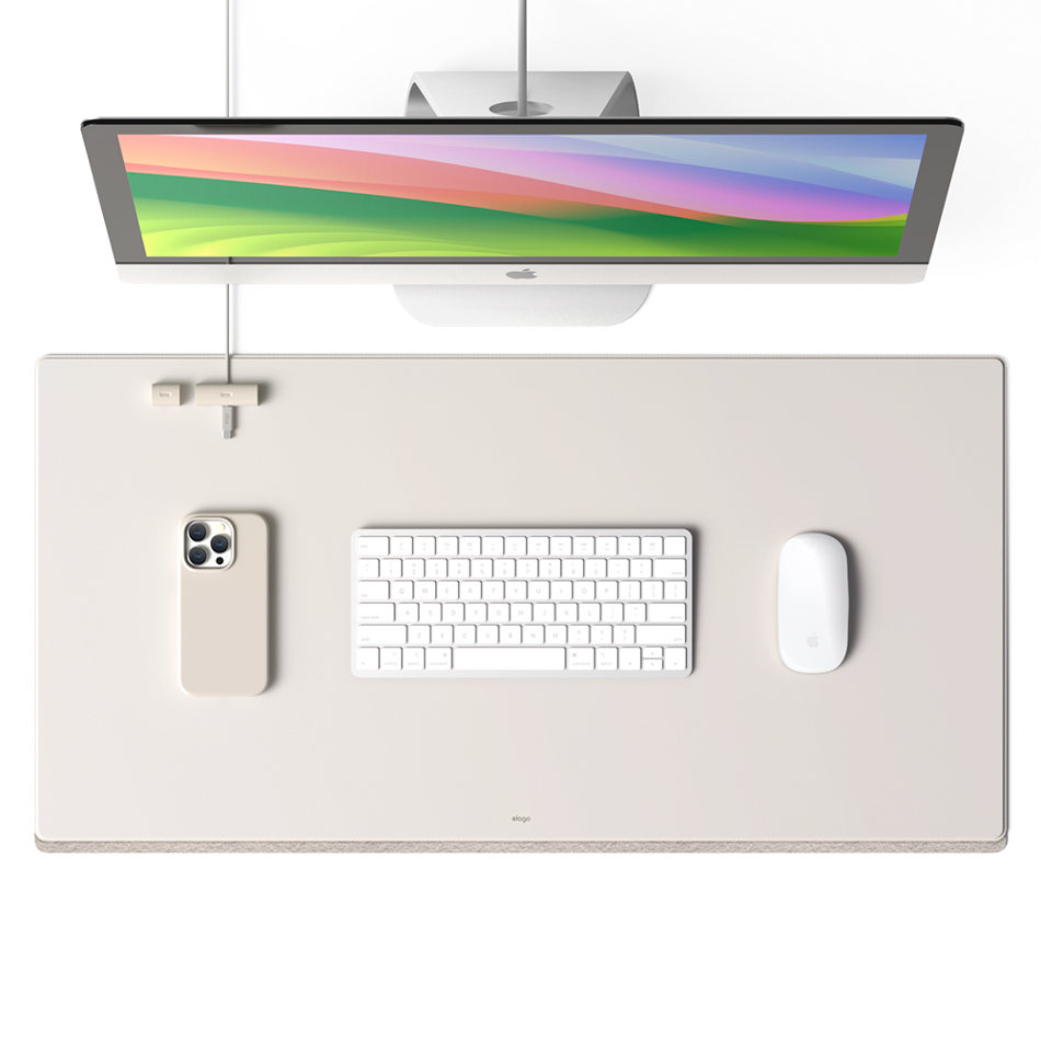 Elago Premium Magnetic Desk Mat แผ่นรองเมาส์ โต๊ะคอมพิวเตอร์ คุณภาพสูง มี 2สี ให้เลือก