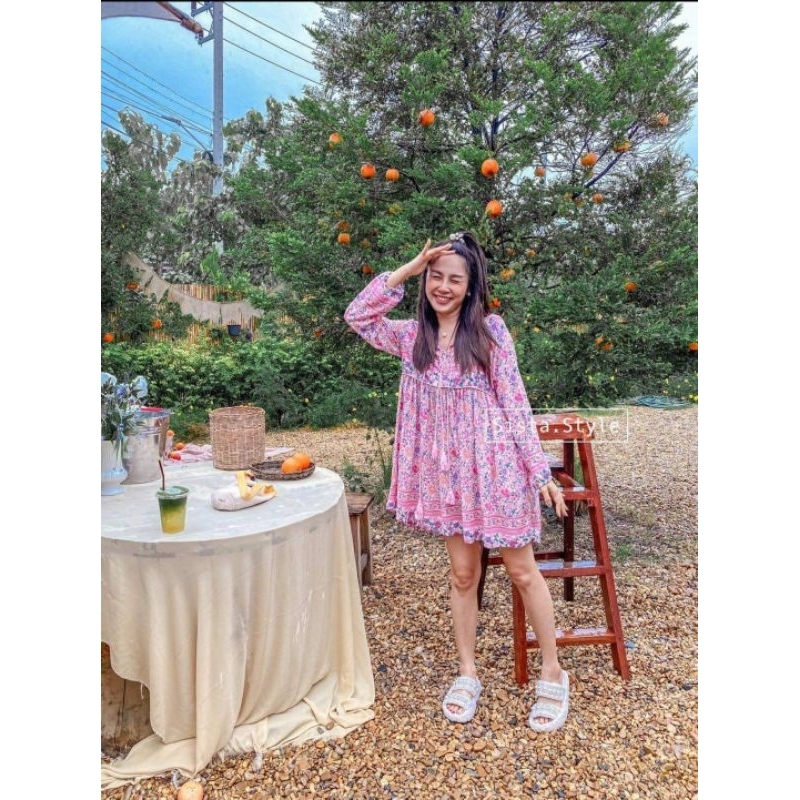 เดรสสไตล์โบฮีเมี่ยน ใส่1ครั้งค่ะ sista.style