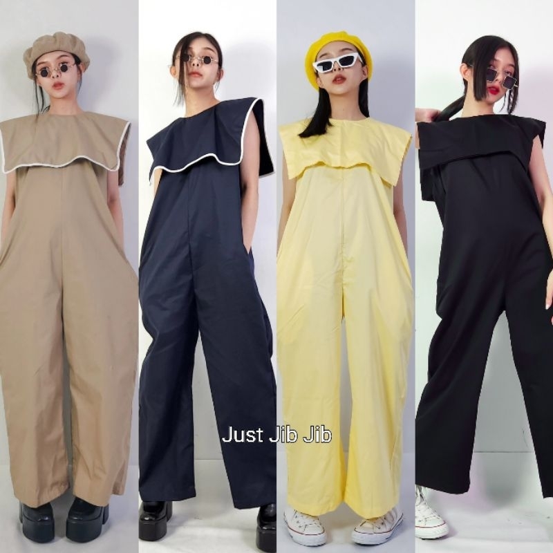 Jumpsuit แขนกุด ปกทหารเรือ