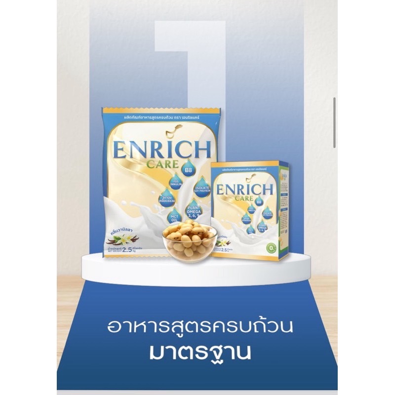 นมเสริมโภชนาการ enrich care กลิ่นวนิลา