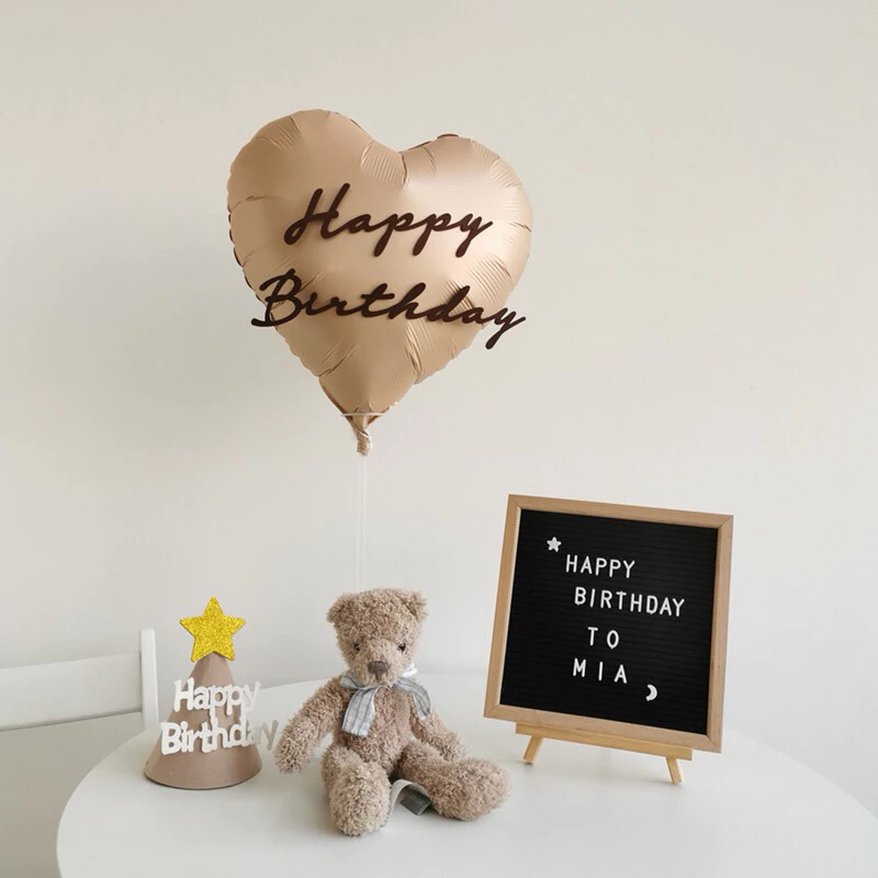 ป้าย happy birthday แปะผนัง แปะลูกโป่ง ฐานตั้งลูกโป่งพร้อมป้ายhappy birthday ลูกโป่งวันเกิด