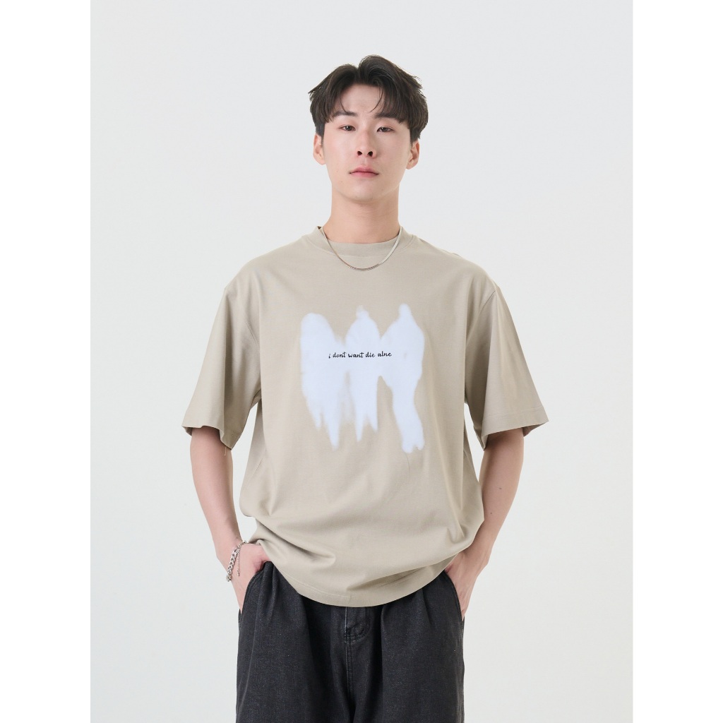 Hype It - Spirit T-Shirt เสื้อยืดแขนสั้นทรง Oversized แบรนด์ Hype It  (คอไม่กว้าง ทรงไหล่ตก)