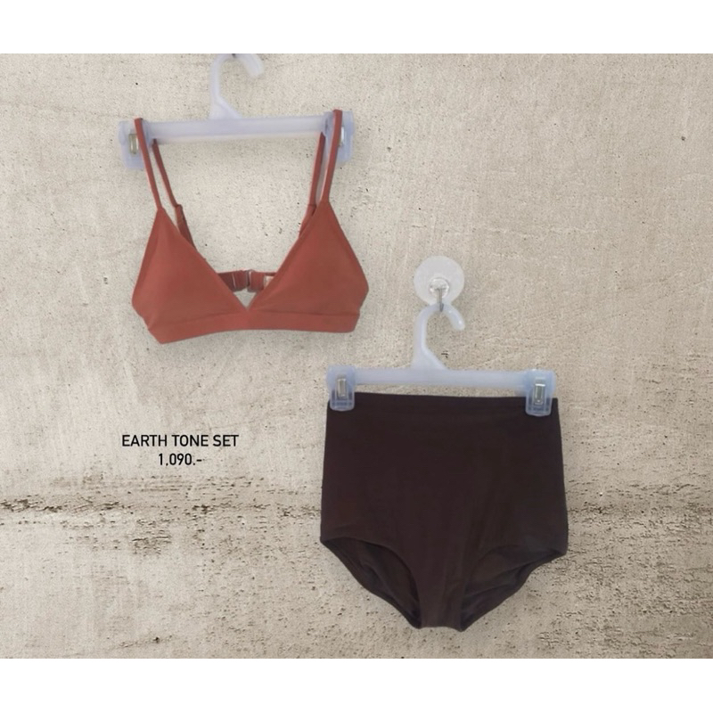 Triangle bra + high waist bottom ✔️ ราคา ถูกที่สุด ดีลบีเคเค แกลเลอรีภาพที่ 6