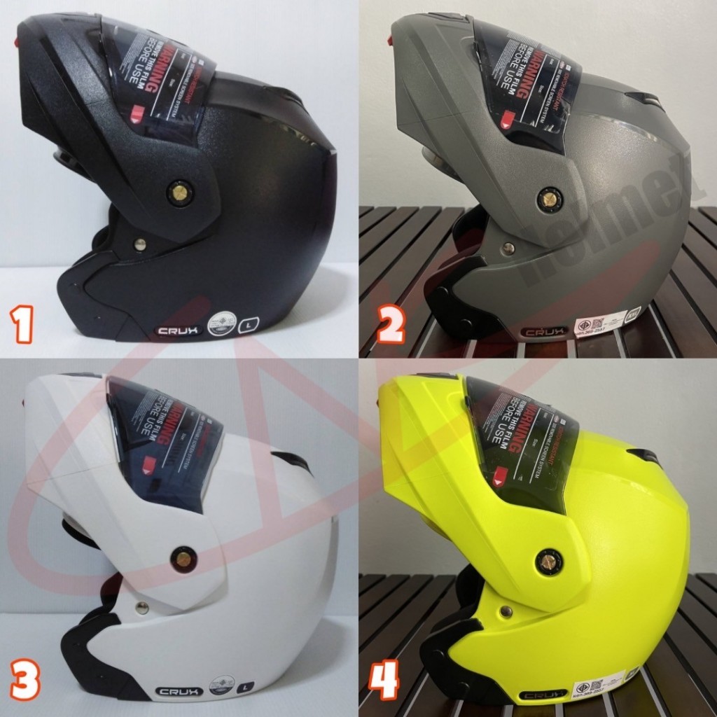 AVEX หมวกกันน็อคยกคางได้ รุ่น Crux visor แว่น 2 ชั้น นวมภายในถอดซักได้