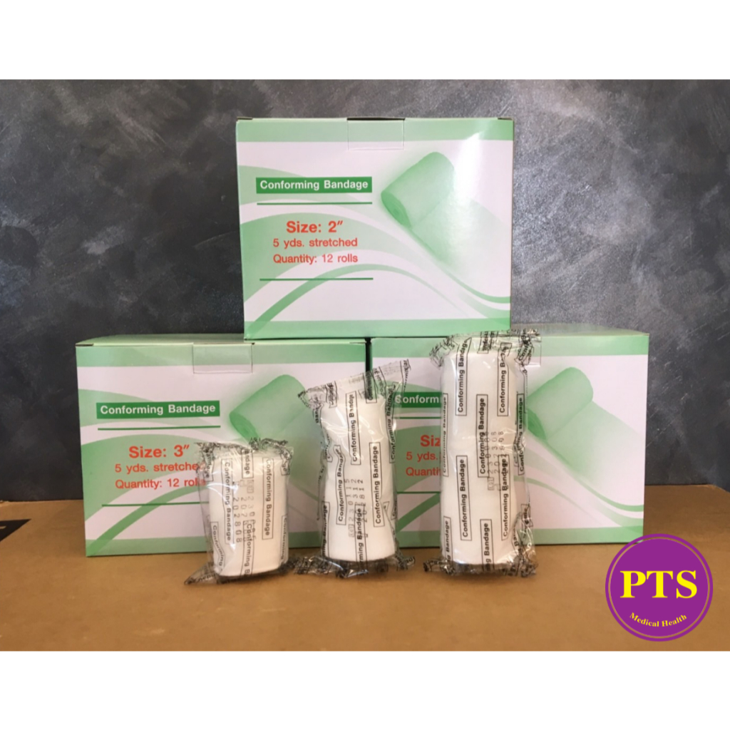 Conforming bandage (Medigauze) ผ้าก๊อซยืดได้ เนื้อนุ่ม ยาว 5 หลา (ขายแยก 1 ม้วน)