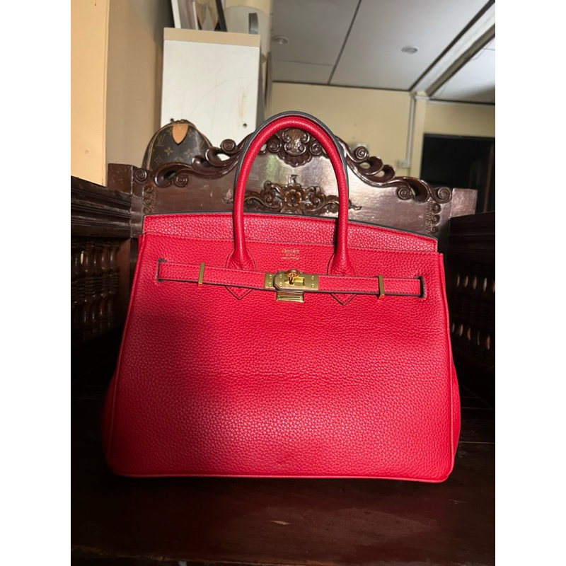 ส่งต่อ hermes birkins 30 สีแดงสด (มือสอง)