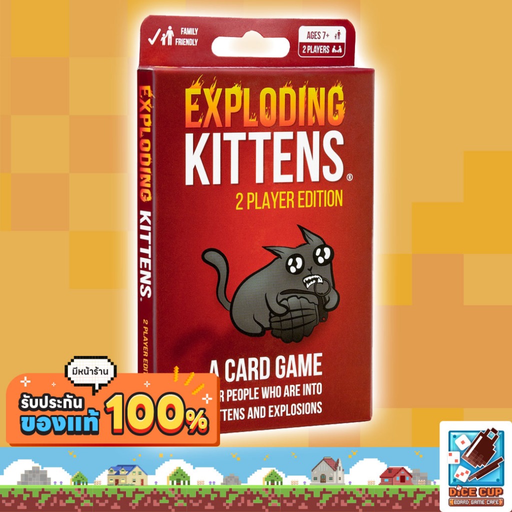 [ของแท้] Exploding Kittens 2 Players Board Game