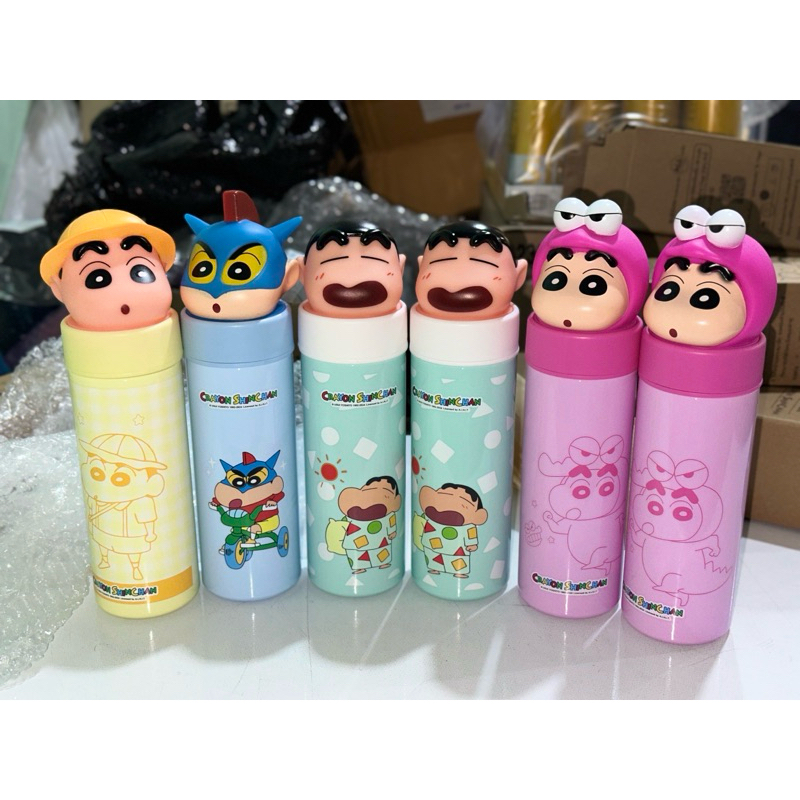 แก้วน้ำสแตนเลสชินจัง  ใหม่ล่าสุด พรีเมี่ยม 7-11 ของจำกัด ฟรีของแถม