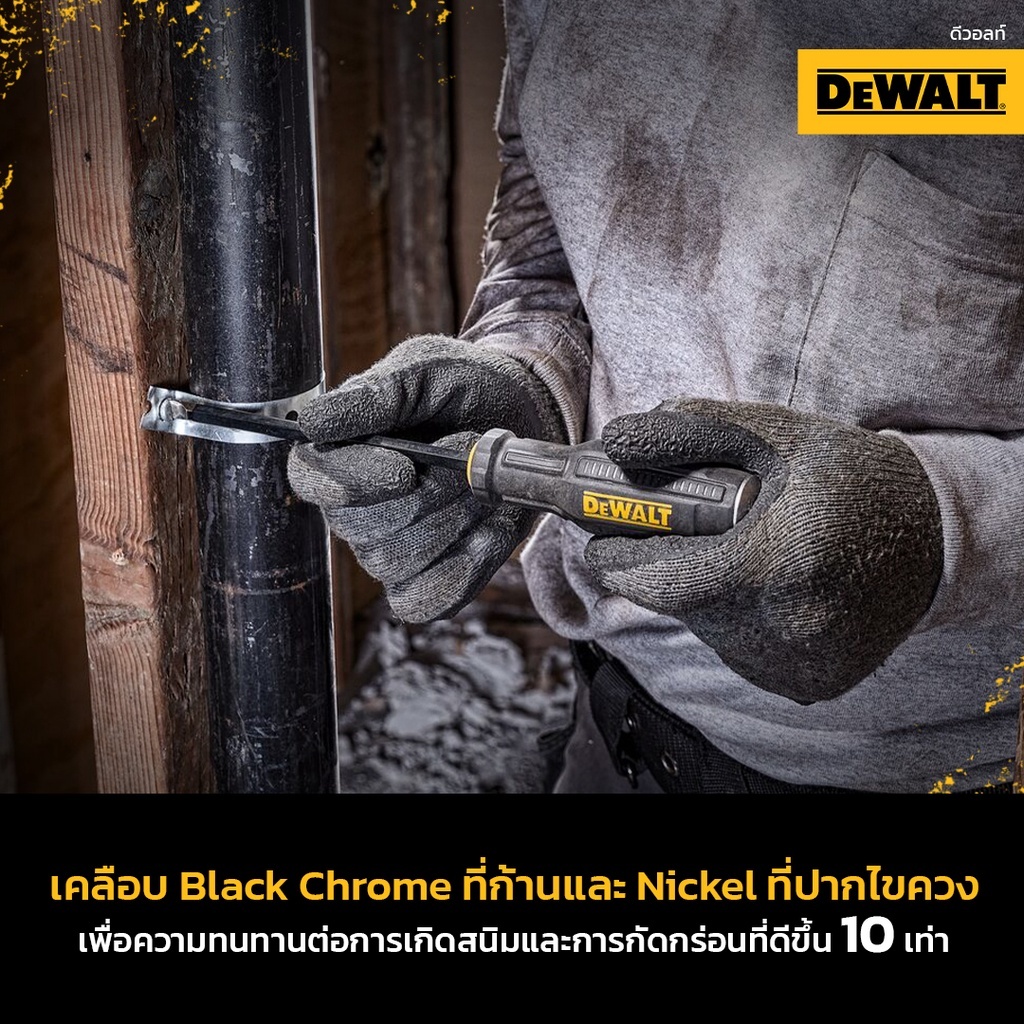 DEWALT ชุดไขควง TOUGH SERIES 8 ชิ้น/ชุด No.DWHT65102 - รูปที่ 3