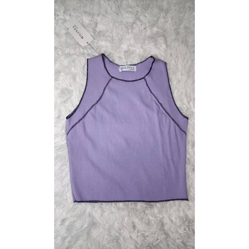 เสื้อครอปกล้าม งานป้าย milinna