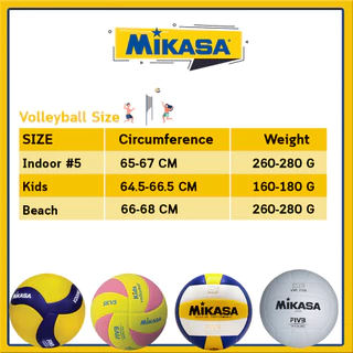 MIKASA มิกาซ่า วอลเลย์บอลหนัง Volleyball PU #5 th V300W FIVB (1990)