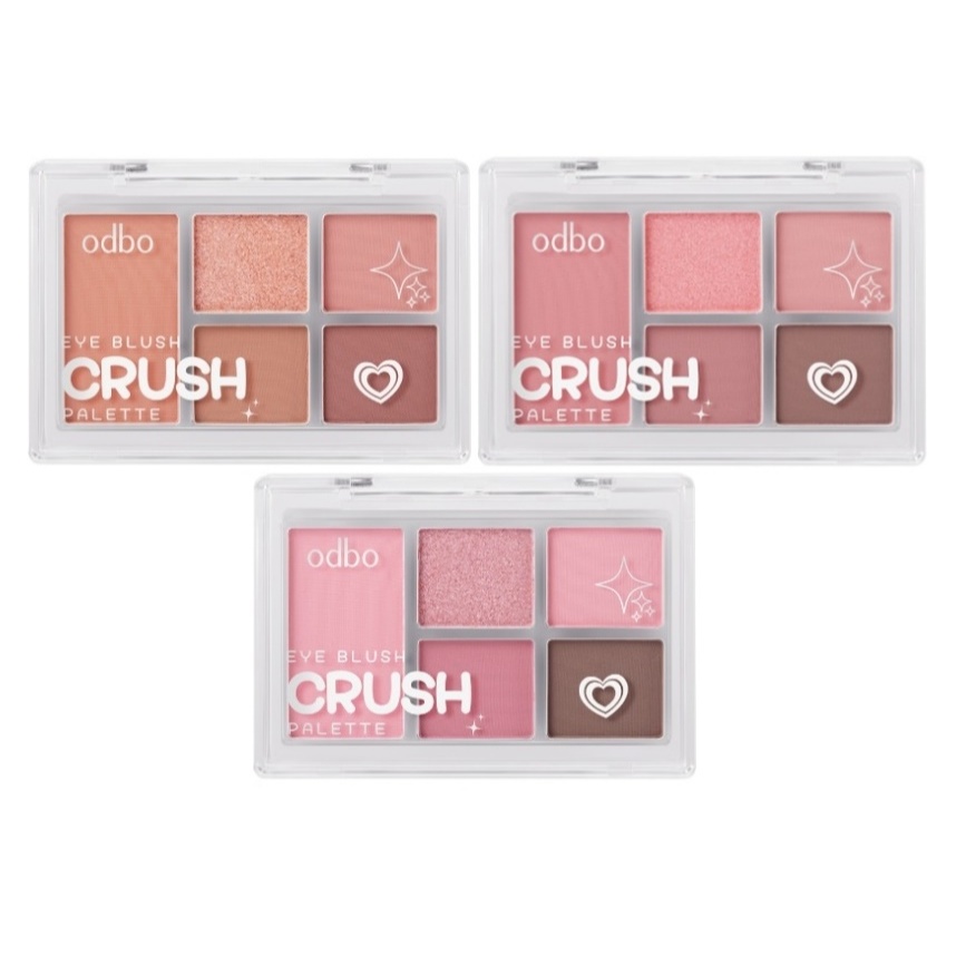 (ODS04) โอดีบีโอ อายแชโดว์พาเลท & บลัช odbo Eye Blush Crush Palette
