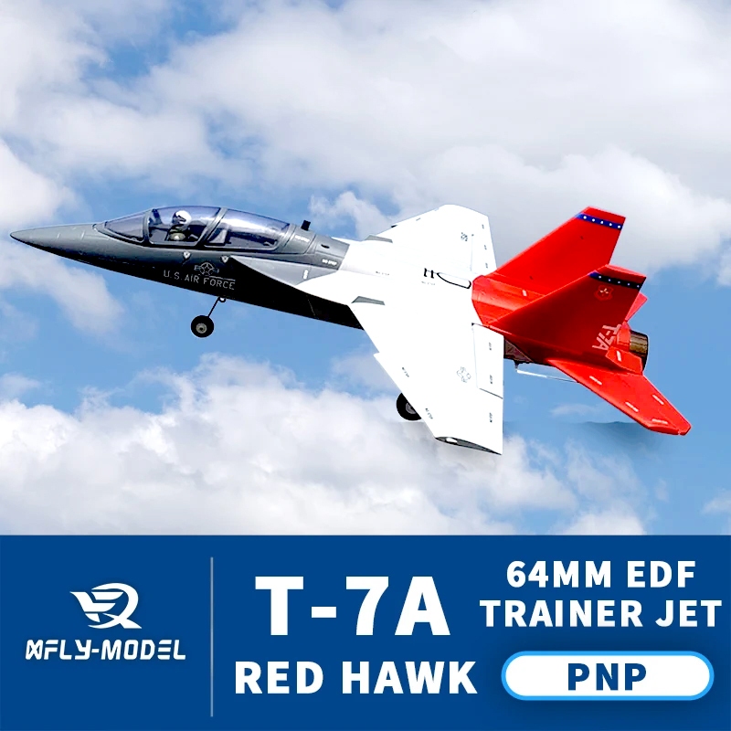 เครื่องบินโฟม ตัวลำ+ชุดไฟ มอเตอร์ดักแฟน XFly 64mm. EDF T-7A RED HAWK (ไม่รวมวิทยุ รีซีฟ แบต) เครื่อง