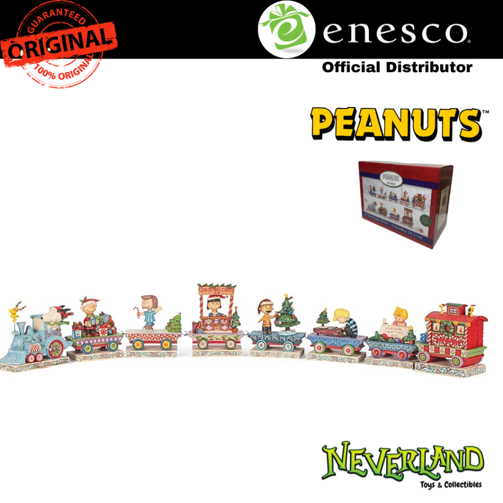 Enesco Peanuts Characters Train Car Figurine Set by Jim Shore