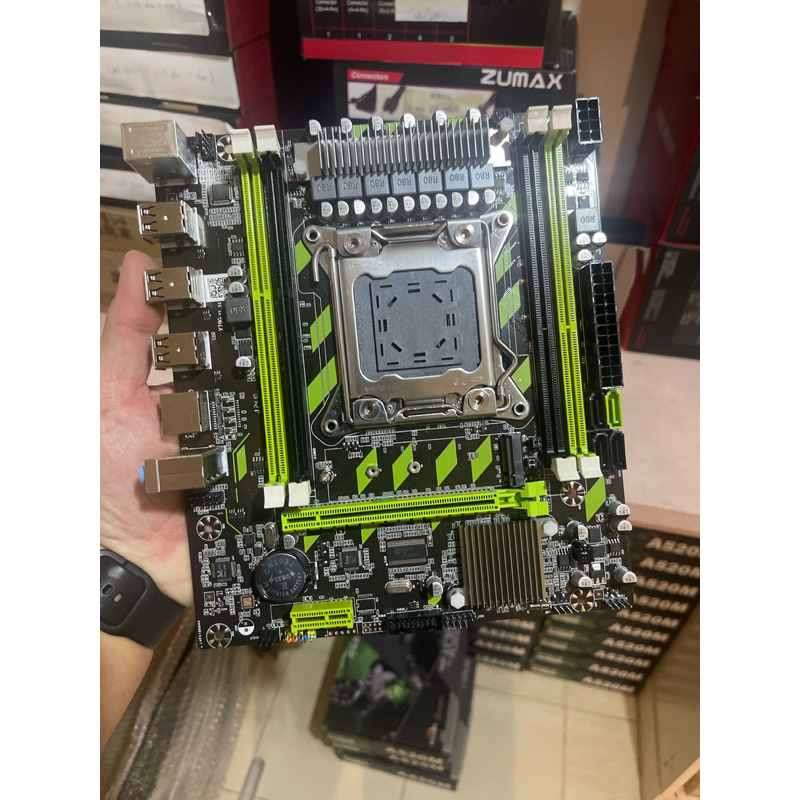 mb x79 มือ 1 รองรับ m.2 nvme ช่อง ram 4 ช่อง ตำหนิ ไม่รับการ์ดAMD ใส่ได้เเต่ การ์ดnvidia