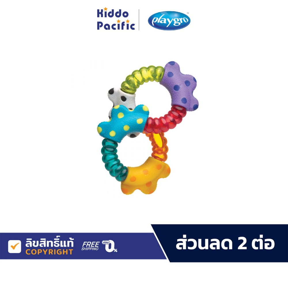 Playgro Click And Twist Rattle ของเล่น ยางกัด เด็กอ่อน