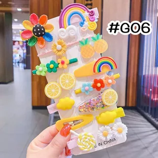 กิ๊บติดผม 14 ชิ้น กิ๊บติดผมลายน่ารัก เครื่องประดับผม สำหรับเด็กผู้หญิง พร้อมส่งในไทย!!