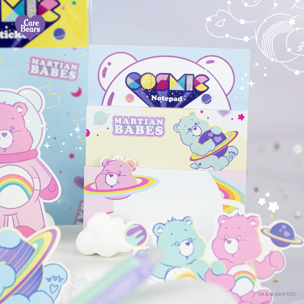 Care Bears Notepad Girls Rule The Galaxy Cosmic Collection - กระดาษโน้ตแคร์แบร์ คอลเลคชั่น คอสมิก