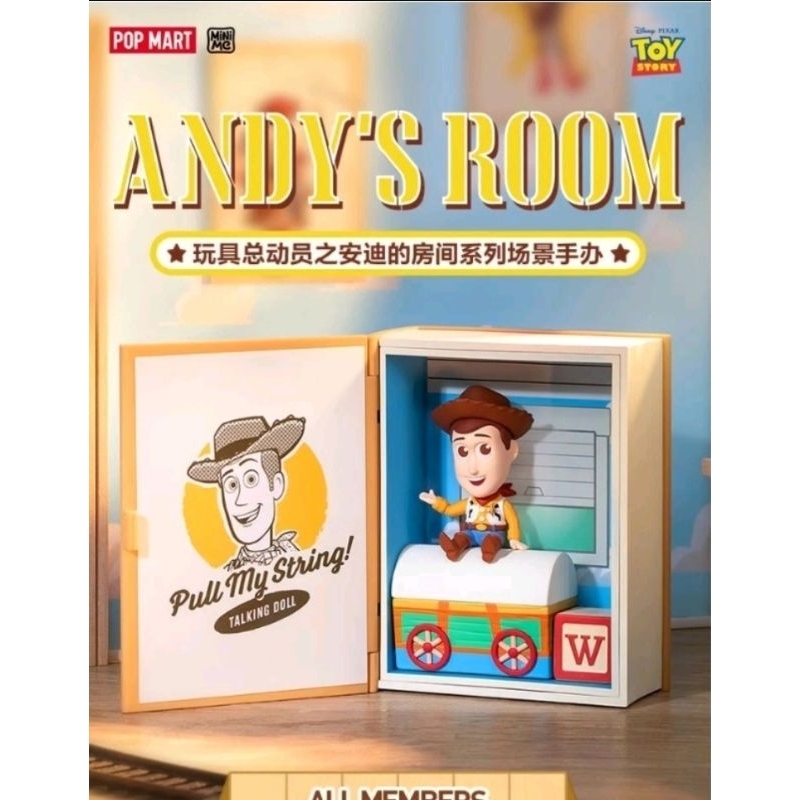 Toy​ Story​ Andy's​ Room​ Pop​ Mart​ ยกกล่อง​ ไม่แกะซีล​ ลุ้นซีเคร็ท สินค้าพร้อมส่ง