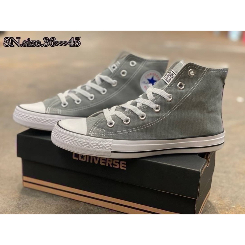 รองเท้า Converse All Star Classic % รองเท้าคอนเวิสหุ้มข้อ รองเท้าผ้าใบราคาถูก