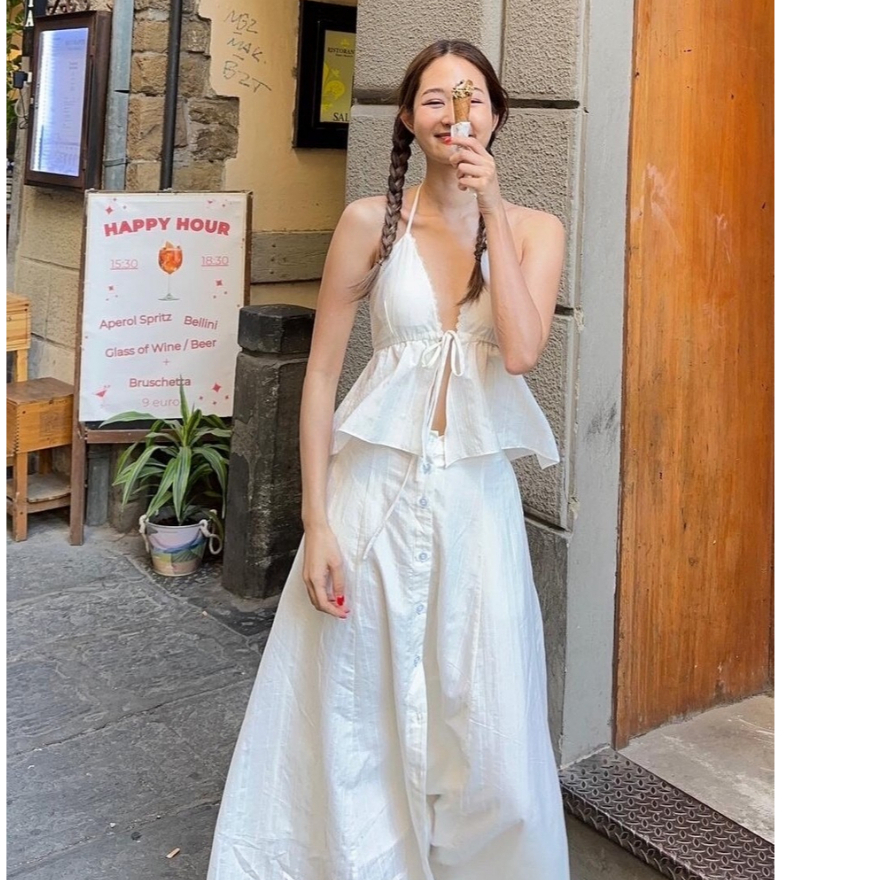 Peonyy.petal Resort set 2023 - ชุดเช็ตเสื้อ กระโปรง (มีโปรโมชั่นเซ็ต)