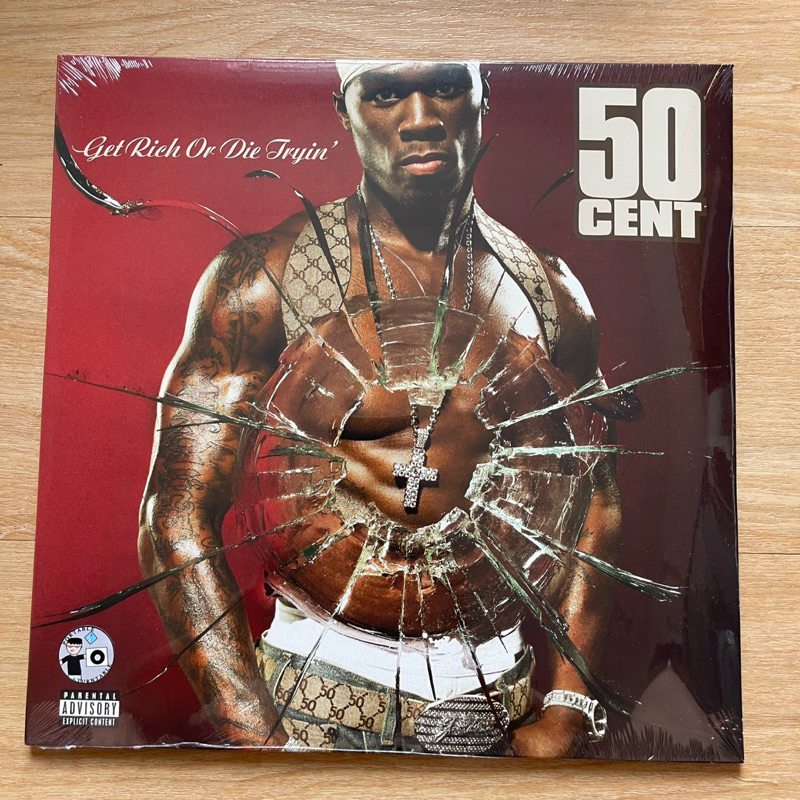 แผ่นเสียง 50 Cent - Get Rich Or Die Tryin' 2 x Vinyl, LP, Album, Reissue, Clear มือหนึ่ง ซีล