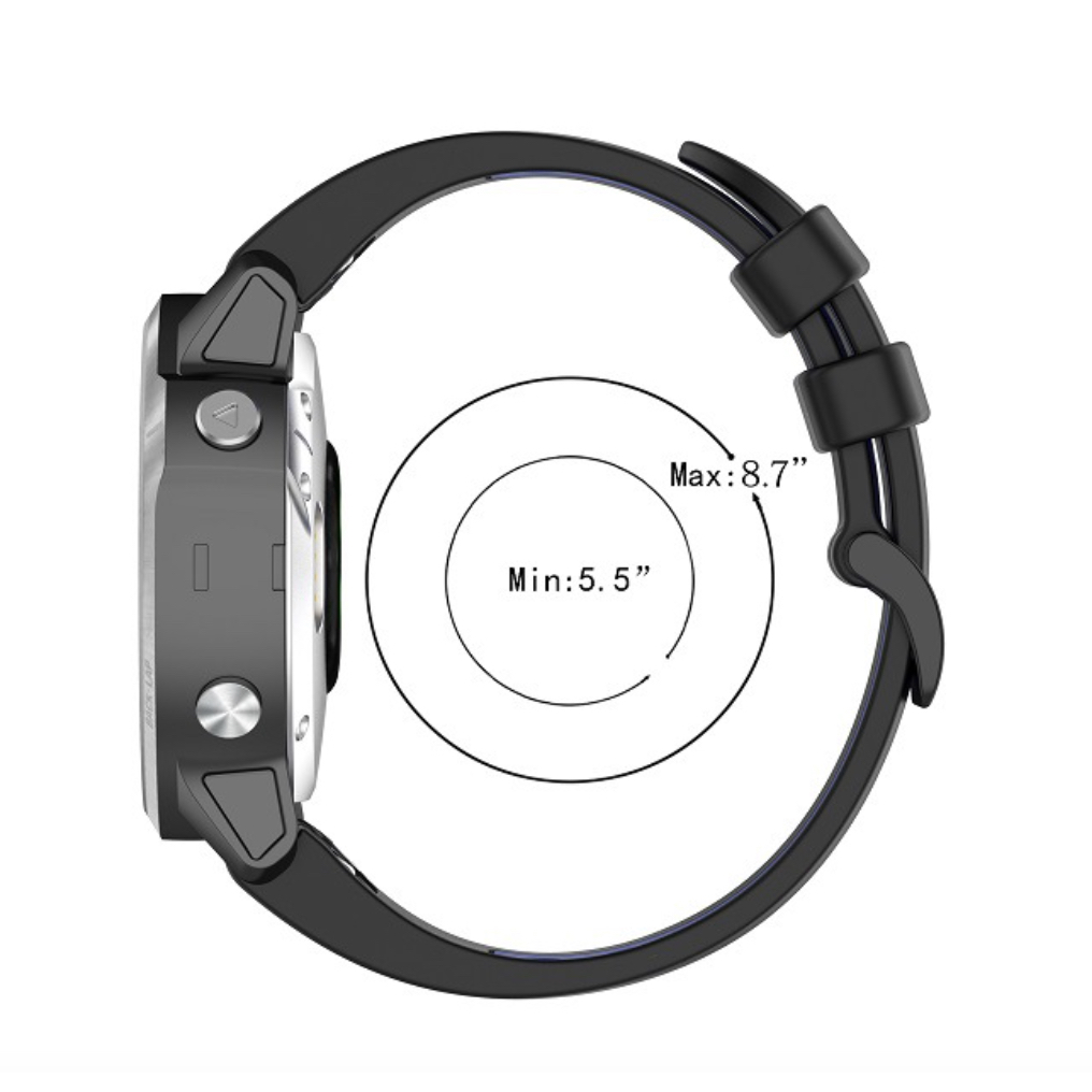 (พร้อมส่ง)สาย Quick FIT สีสวยๆ รูสี สำหรับ GARMIN ขนาด 20 mm 22mm และ 26 mm สวยเท่มากๆ ราคา ถูกที่สุด ดีลบีเคเค แกลเลอรีภาพที่ 4