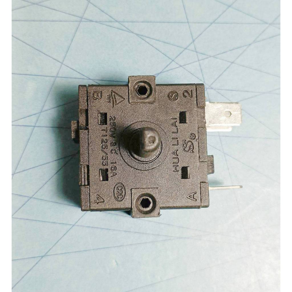 สวิทช์เลือกฟังก์ชั่นเตาอบแบบ 3 ขา Selector Switch รุ่น FZ31-9 250VAC 16A T125/55 อะไหล่ เตาอบไฟฟ้า เ