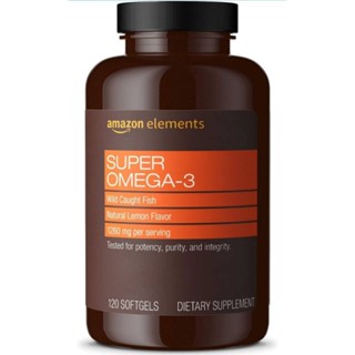 💥พร้อมส่ง💥Super Omega-3 with Natural Lemon Flavor, 120 Softg…