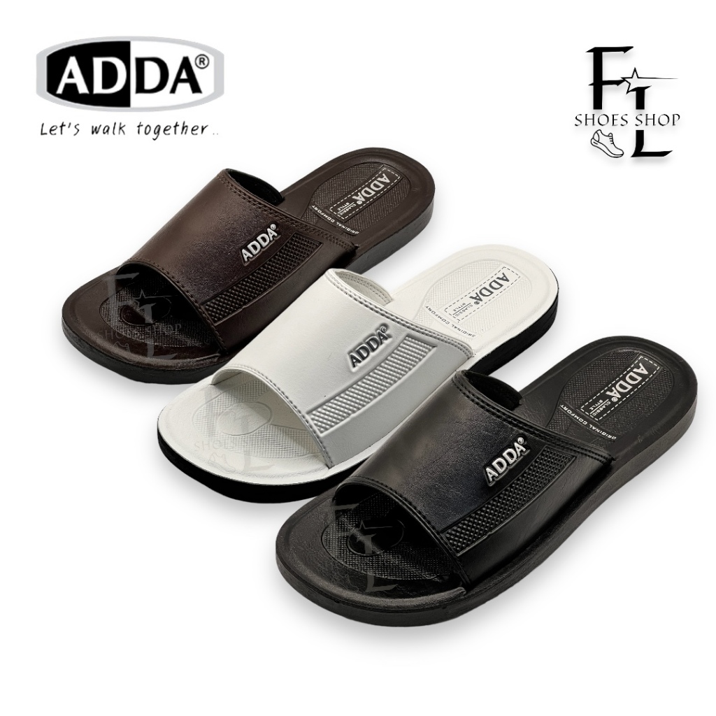 ADDA PU รองเท้าแตะแบบสวม รุ่น 7Q13 (เบอร์ 38-45)