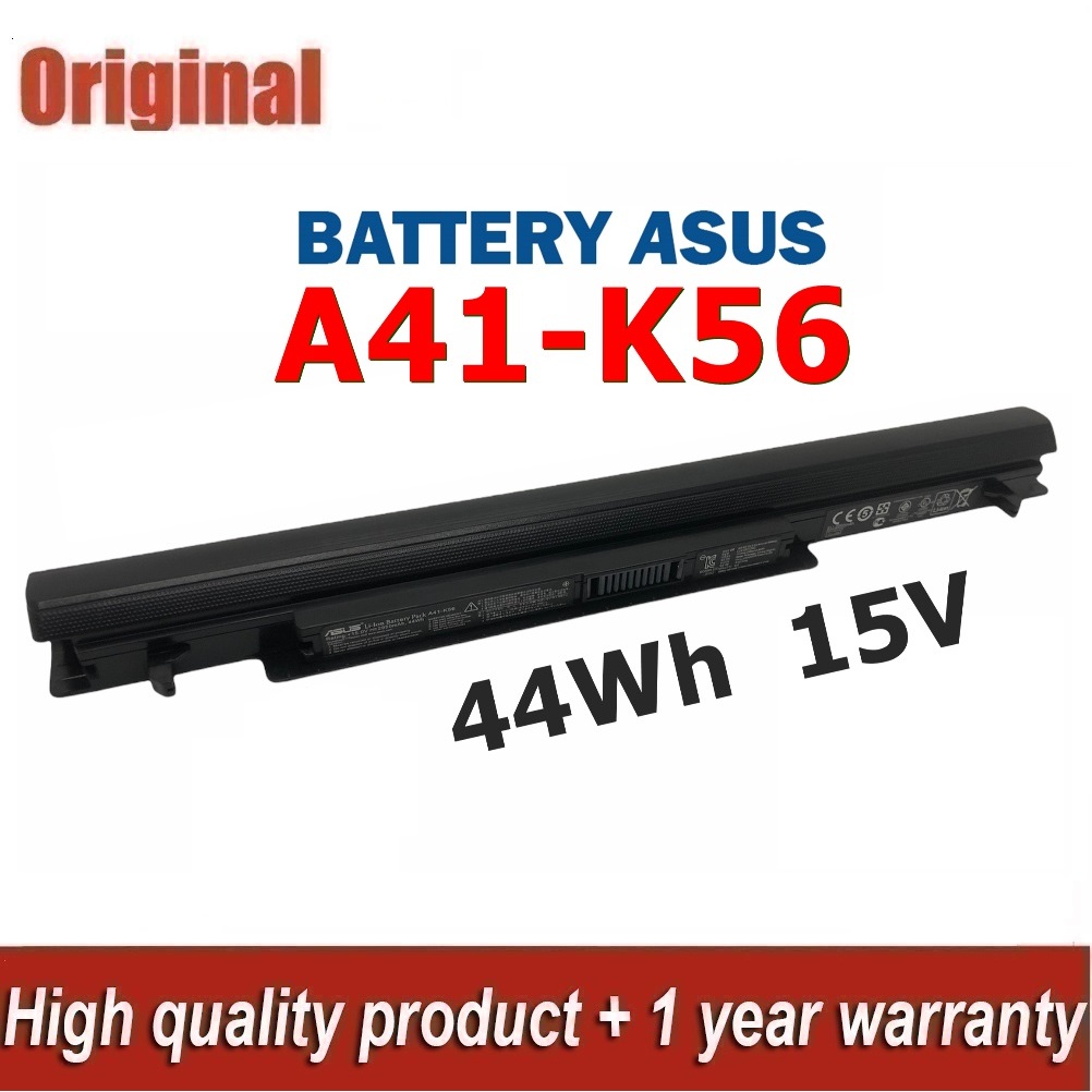 ♛ASUS แบตเตอรี่ A41-K56 ของแท้ (สำหรับ A56 A46 K56 K56C K56CA K56CM K46 K46C K46CA K46CM S56 S46C) A