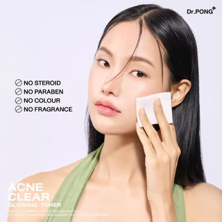 Dr.PONG Acne Clear Glowing Toner โทนเนอร์สำหรับคนเป็นสิว ผิวแพ้ง่าย อ่อนโยน
