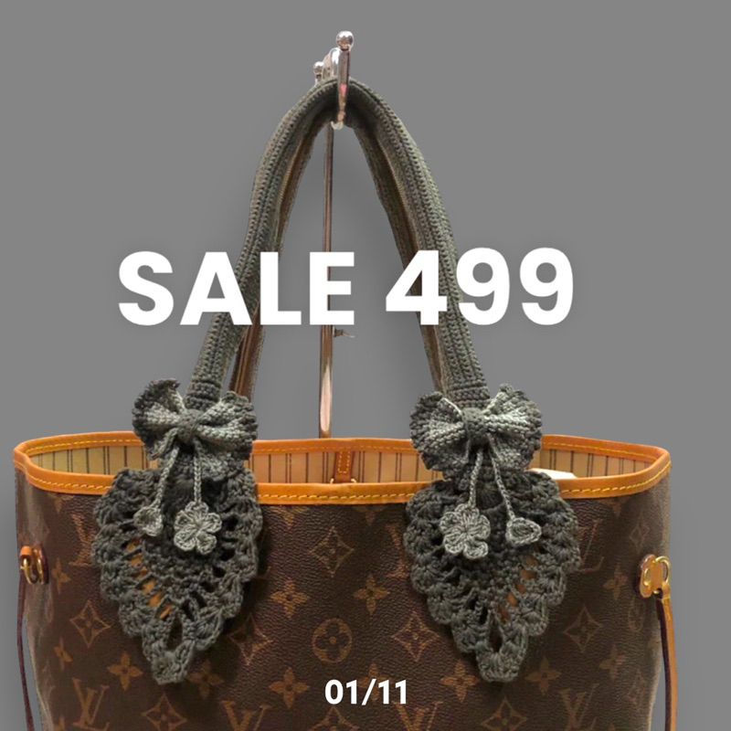 SALE 599ไหมหุ้มหูกระเป๋า  LV neverfull, Coach งานเแฮด์เมด สวย แน่นA