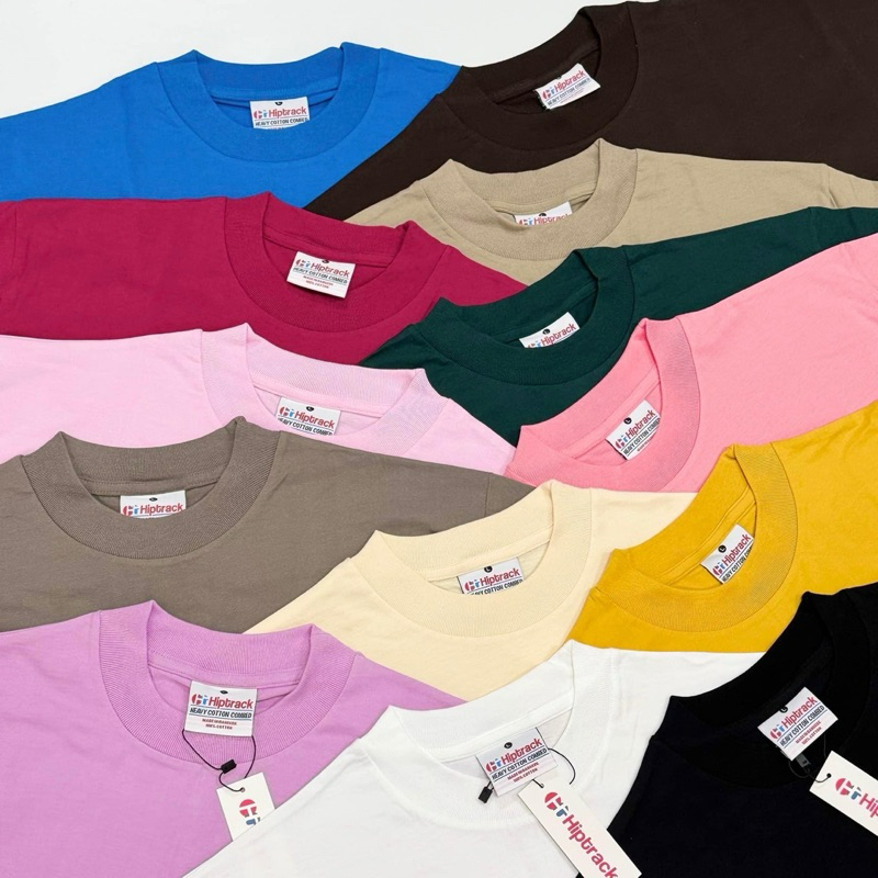 เสื้อยืด hiptrack คอฟิตหนา 3 cm