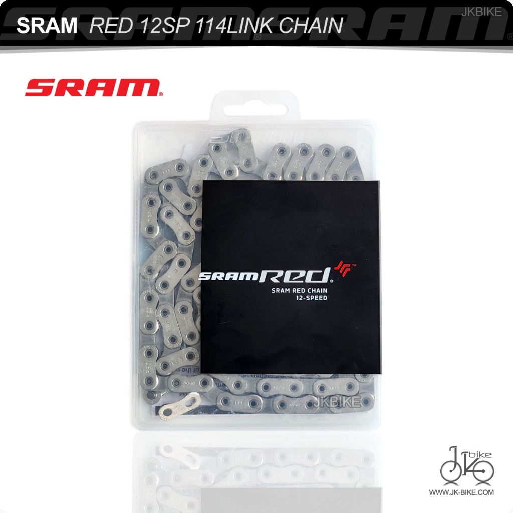 โซ่จักรยาน 12 สปีด พร้อมข้อต่อโซ่ SRAM RED 12SP 114LINK CHAIN