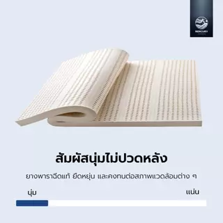 [รับประกัน 10 ปี] Mercury Mattress ที่นอนยางพาราแท้ 100% รุ่น Wales ความหนา 6 นิ้ว [อัดสุญญากาศ] หนานุ่ม นอนสบาย