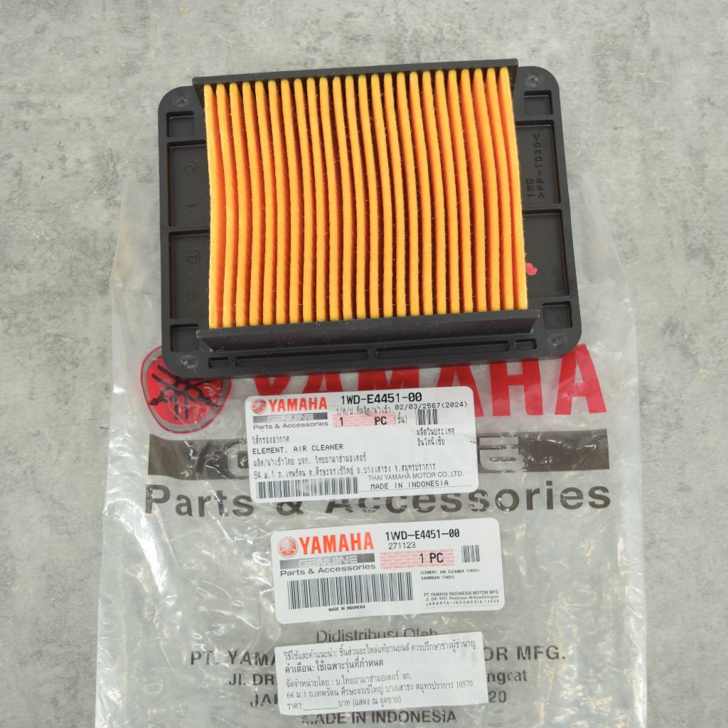 ไส้กรองอากาศ YZF-R3 ,MT-03 แท้ศูนย์ยามาฮ่า ราคา/1ชิ้น 1WD-E4451-00
