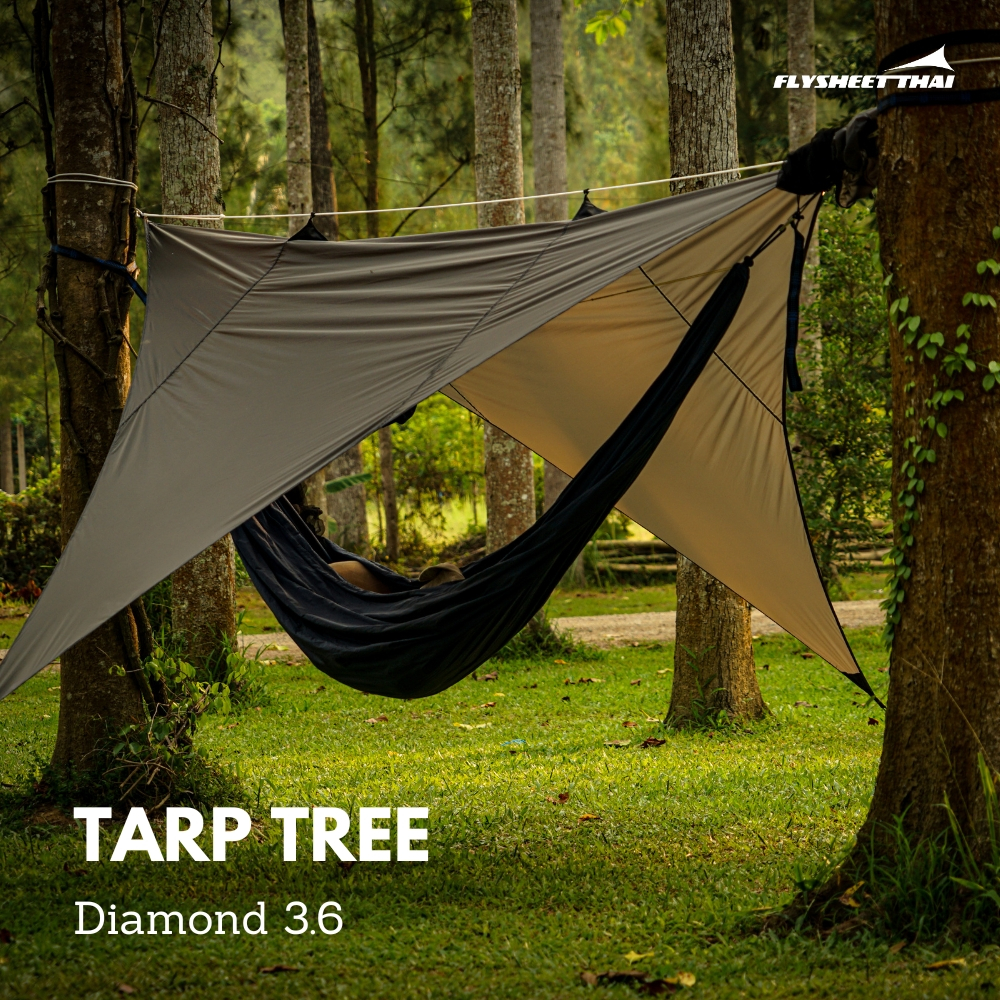 ฟลายชีท ทาร์ปเปล Tarp Hammock Diamond 15d Ripstop 3.6x3.6